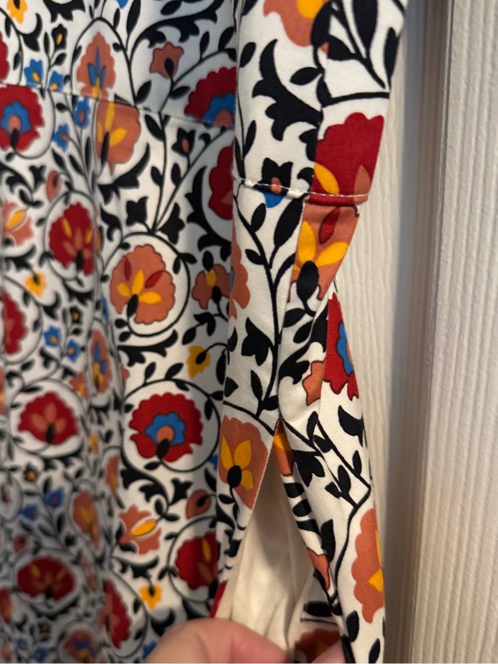Boden cotton mini shirt dress; Enchanted Blooms; US Size 14R, Like New - Picture 7 of 9